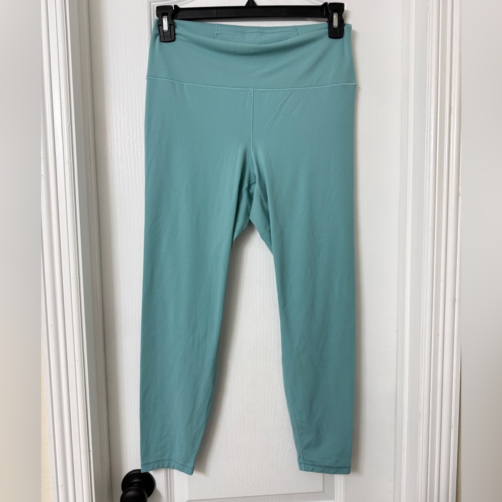 Old Navy active studiosmooth go dry high rise leggings key pocket Teal size XL